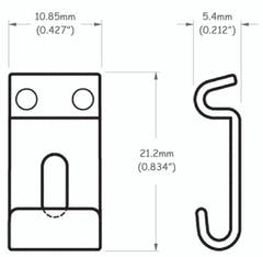Partsland Sillets modèles Stratocaster - 11 mm de large, nickel