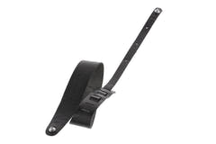 GEWA Premium Plain 70 sangle de guitare avec Security Locks, noire, grainée