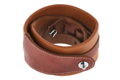 GEWA Sangles de Guitares Prestige 65 rembourrées avec Security Locks - sable sec/marron