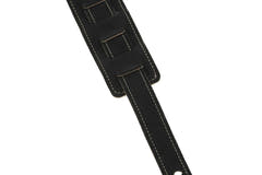GEWA Regular 70 sangle de guitare en cuir, Satin Black