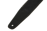 GEWA Regular 70 sangle de guitare en cuir, Satin Black
