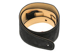 GEWA Regular 70 sangle de guitare en cuir, Satin Black