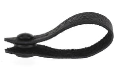 Boucle GEWA Tie Strap pour sangle de guitare, cuir, noire