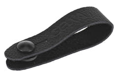 Boucle GEWA Tie Strap pour sangle de guitare, cuir, noire