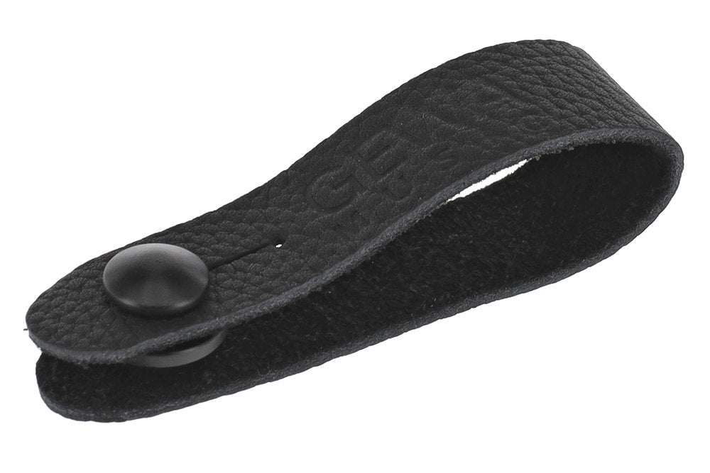 Boucle GEWA Tie Strap pour sangle de guitare, cuir, noire