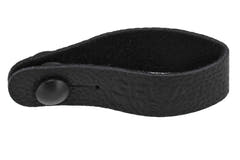 Boucle GEWA Tie Strap pour sangle de guitare, cuir, noire