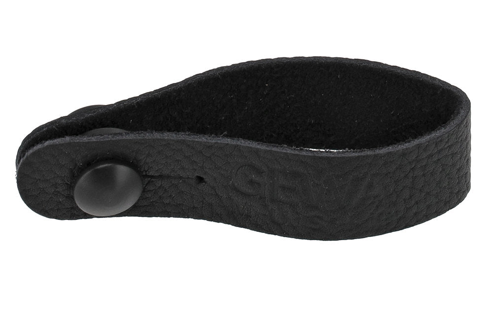 Boucle GEWA Tie Strap pour sangle de guitare, cuir, noire