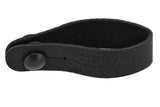 Boucle GEWA Tie Strap pour sangle de guitare, cuir, noire