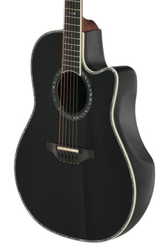Ovation Guitares électro-acoustique Pro Series custom Balladeer Deep Contour - Black (2762BL-5-G)