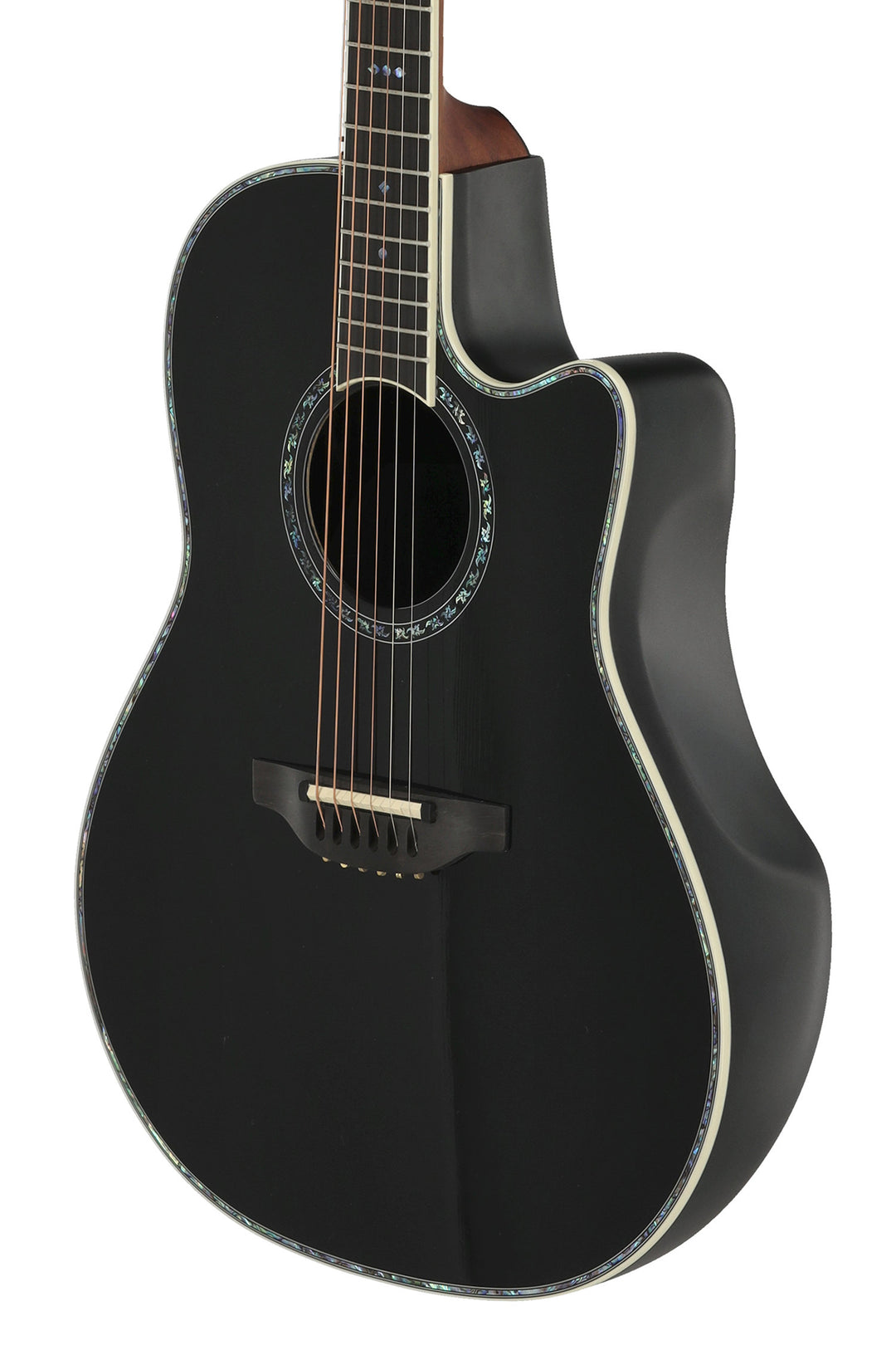Ovation Guitares électro-acoustique Pro Series custom Balladeer Deep Contour - Black (2762BL-5-G)