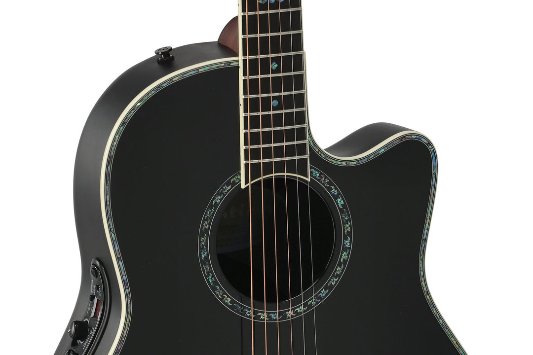Ovation Guitares électro-acoustique Pro Series custom Balladeer Deep Contour - Black (2762BL-5-G)