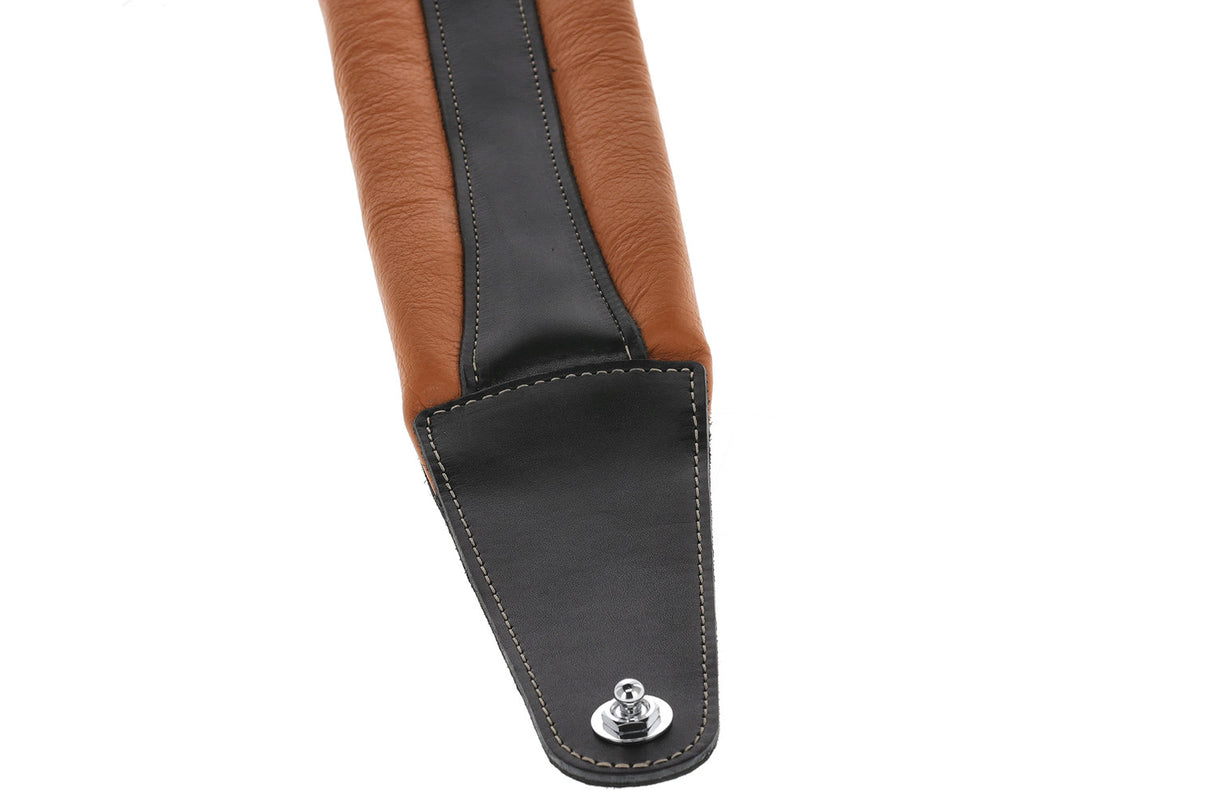 GEWA Guitar Straps Prestige 85 padded Security Locks - dry sand/black