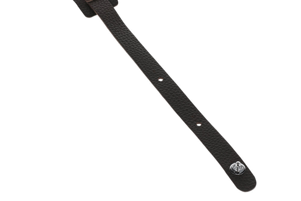 Sangle de guitares GEWA Premium Plain 70 avec Security Locks, brun chocolat