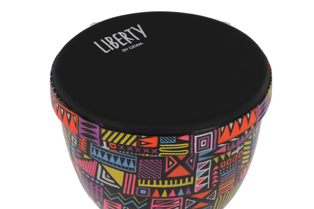 GEWA Liberty Series Nestable djembés 8", motif Abstract