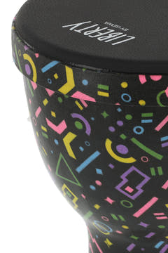 GEWA Liberty Series Nestable djembés 8", motif Crazy Neon