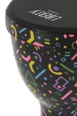 GEWA Liberty Series Nestable djembés 8", motif Crazy Neon
