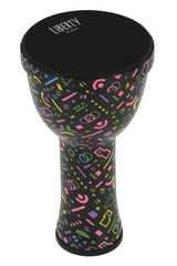 GEWA Liberty Series Nestable djembés 8", motif Crazy Neon