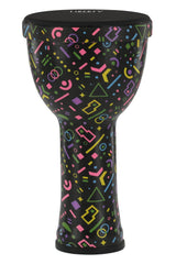 GEWA Liberty Series Nestable djembés 8", motif Crazy Neon