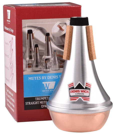 Denis Wick 5504C sourdine straight pour trompettes, fond en cuivre