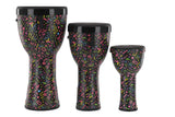 Ensemble de djembés GEWA Liberty Series Nestable 8", 10" et 12", Crazy Neon