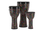 Ensemble de djembés GEWA Liberty Series Nestable 8", 10" et 12", Crazy Neon