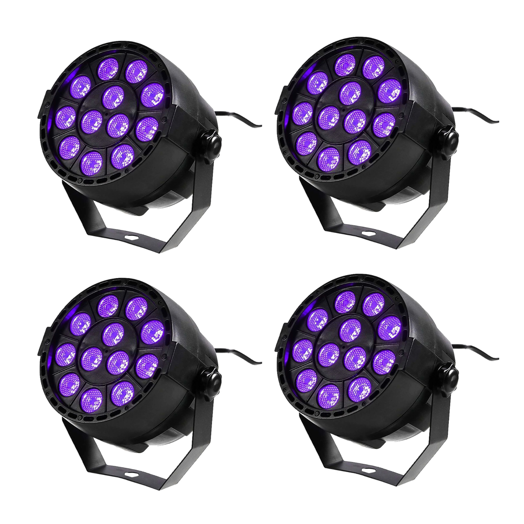 UV LED Spot (12x2W) 4 Pièces Bundle
