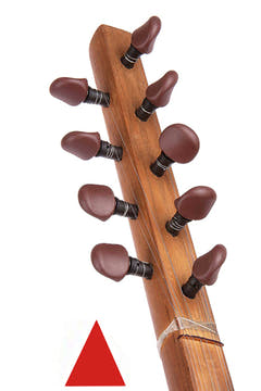 Wittner Finetune-Peg jeu pour komuz et qopuz, 9 pièces, noir/marron