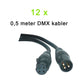 DMX Cable Pack (12x0.5m)