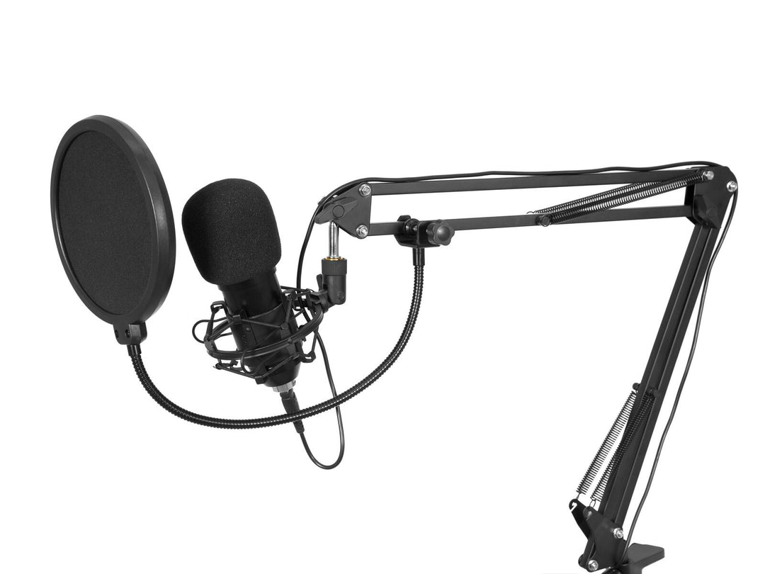 OMNITRONIC BMS-1C Ensemble de microphones de diffusion à condensateur USB