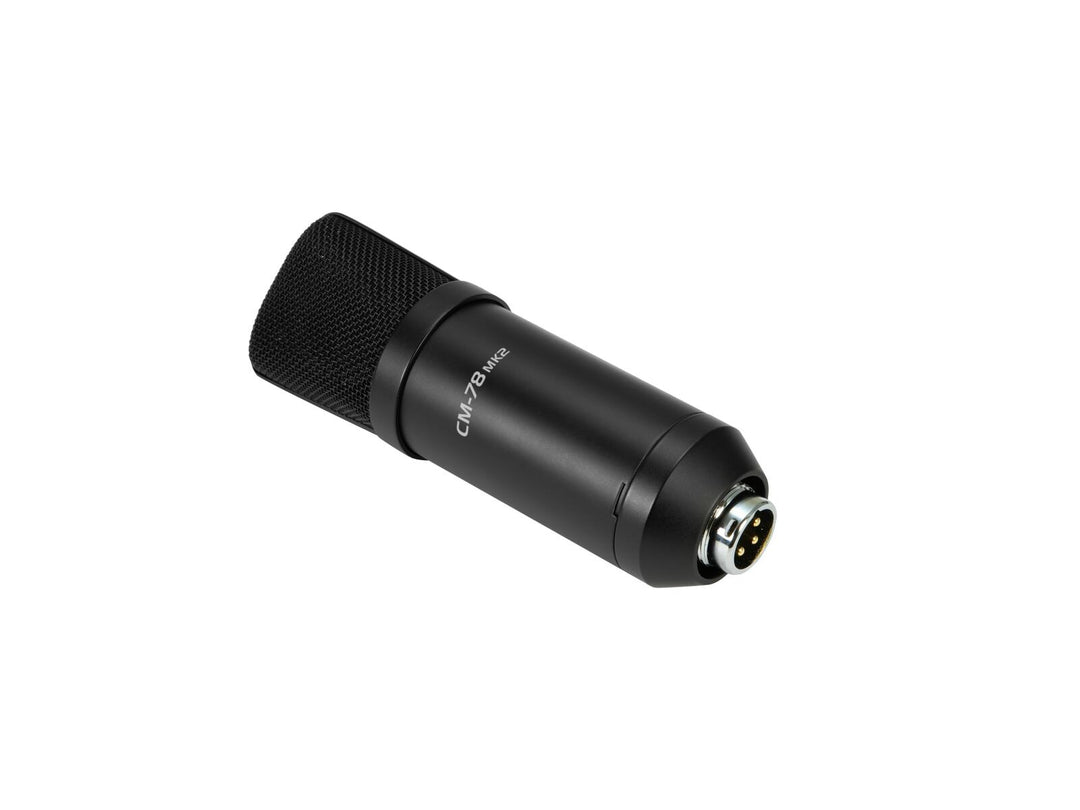 OMNITRONIC MIC CM-78MK2 microphone à condensateur à large diaphragme