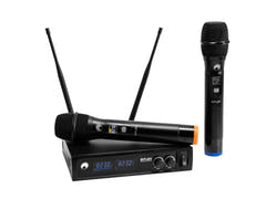 OMNITRONIC UHF E-FLEX 2, système de microphones sans fil 823-832/863-865 MHz