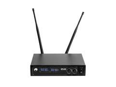 OMNITRONIC UHF E-FLEX 2, système de microphones sans fil 823-832/863-865 MHz