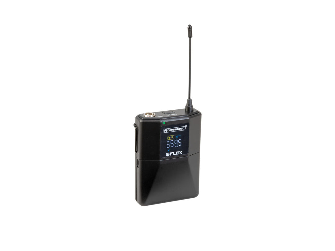 OMNITRONIC UHF E-FLEX émetteur de poche 559-575 MHz