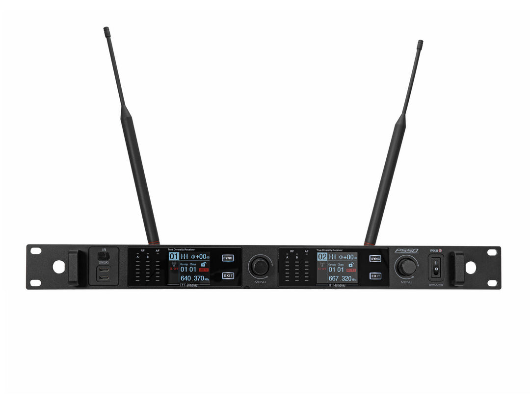 PSSO PXS TWO récepteur True Diversity à 2 canaux 640-690 MHz