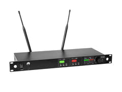 OMNITRONIC UHF-602 Système de microphone sans fil à 2 canaux 823-832/863-865 MHz