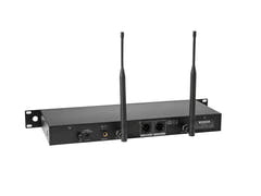 OMNITRONIC UHF-602 Système de microphones sans fil à 2 canaux 520-554 MHz