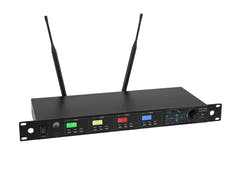 OMNITRONIC UHF-604 système de microphones sans fil à 4 canaux 520-554 MHz