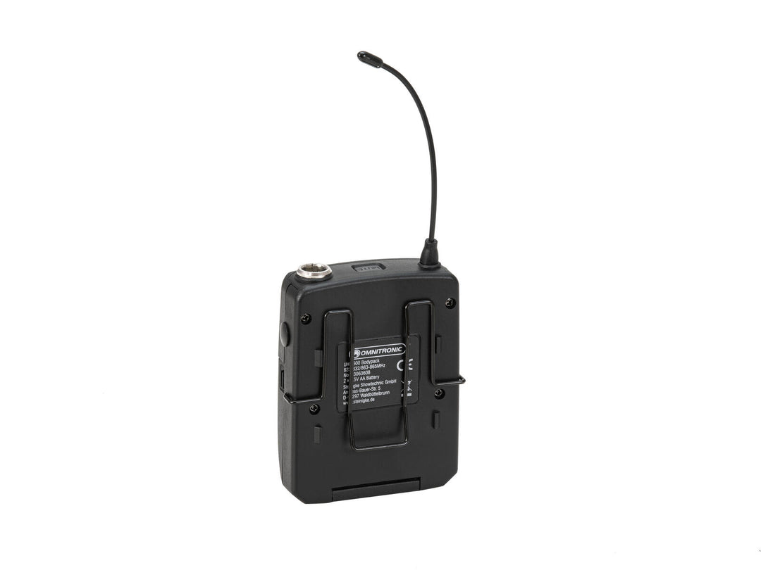 OMNITRONIC UHF-600 émetteur de poche 823-832/863-865 MHz