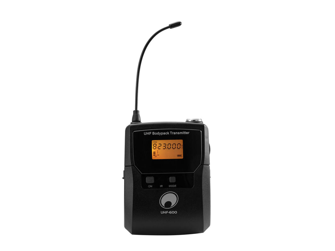 OMNITRONIC UHF-600 émetteur de poche 823-832/863-865 MHz