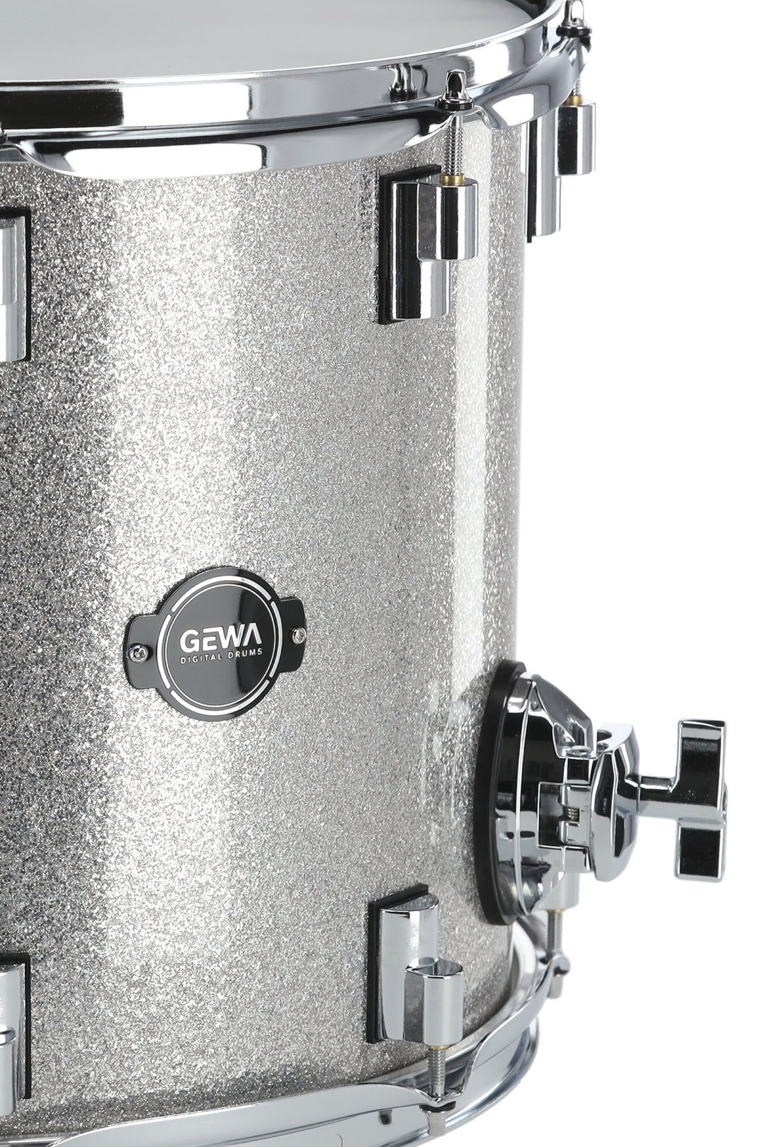GEWA Coque de E-Drum Floor Tom - Silver Sparkle 14" (Silver Sparkle)