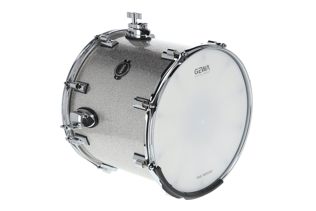 GEWA Coque de E-Drum Floor Tom - Silver Sparkle 14" (Silver Sparkle)