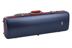 PURE GEWA Étui de Violons FUN en polycarbonate - 4/4 - 1/2 (Blue / Black)