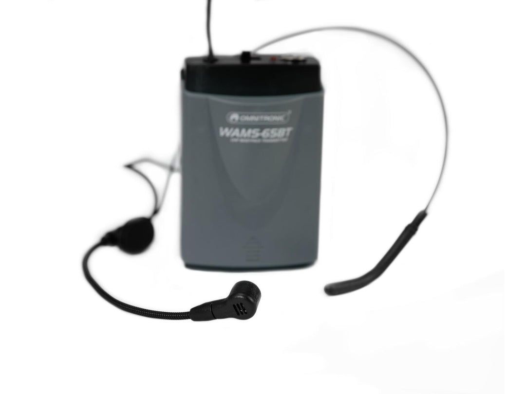 Émetteur de poche OMNITRONIC WAMS-65BT avec casque