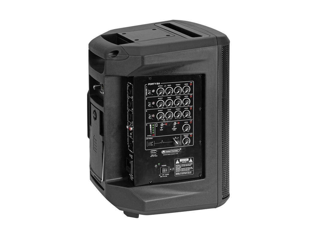 OMNITRONIC PORTY-8A système PA sans fil