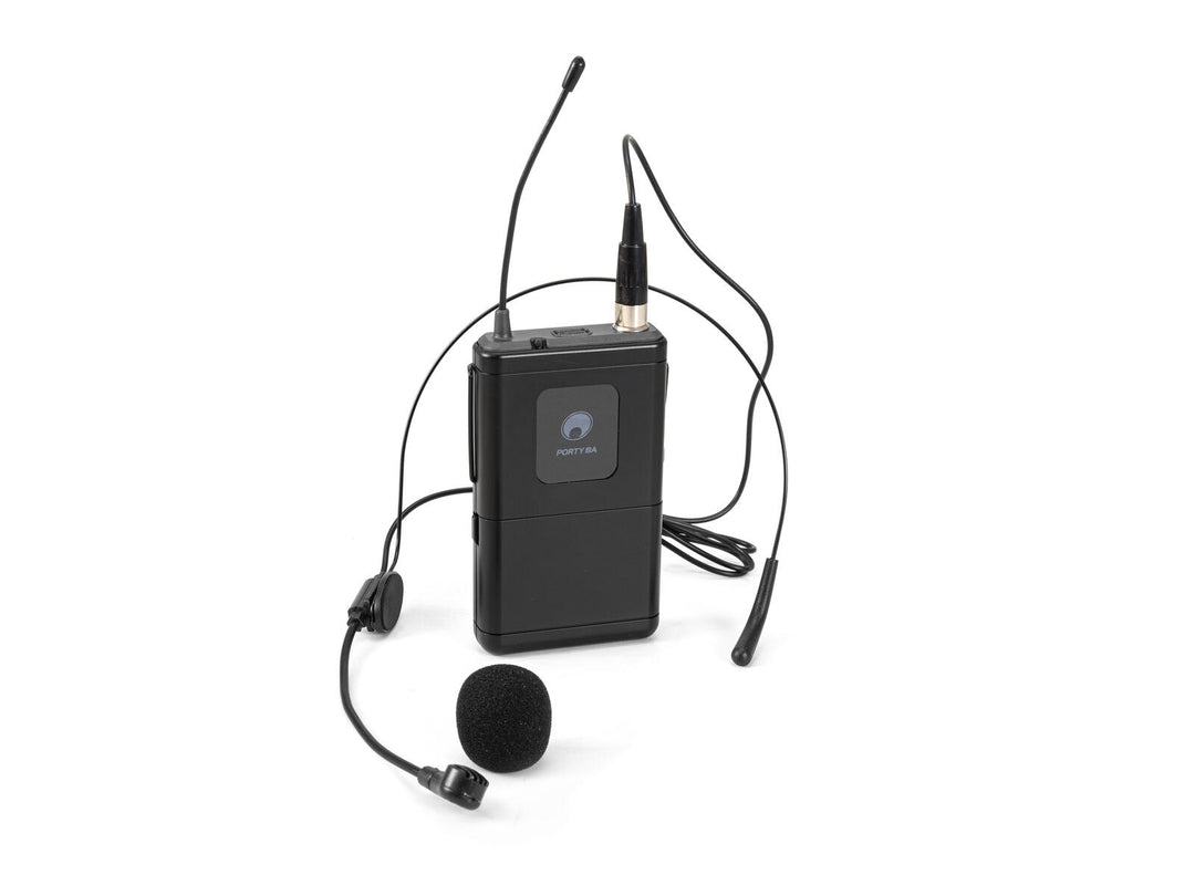 OMNITRONIC PORTY-8A émetteur de poche + microphone serre-tête 863.1MHz
