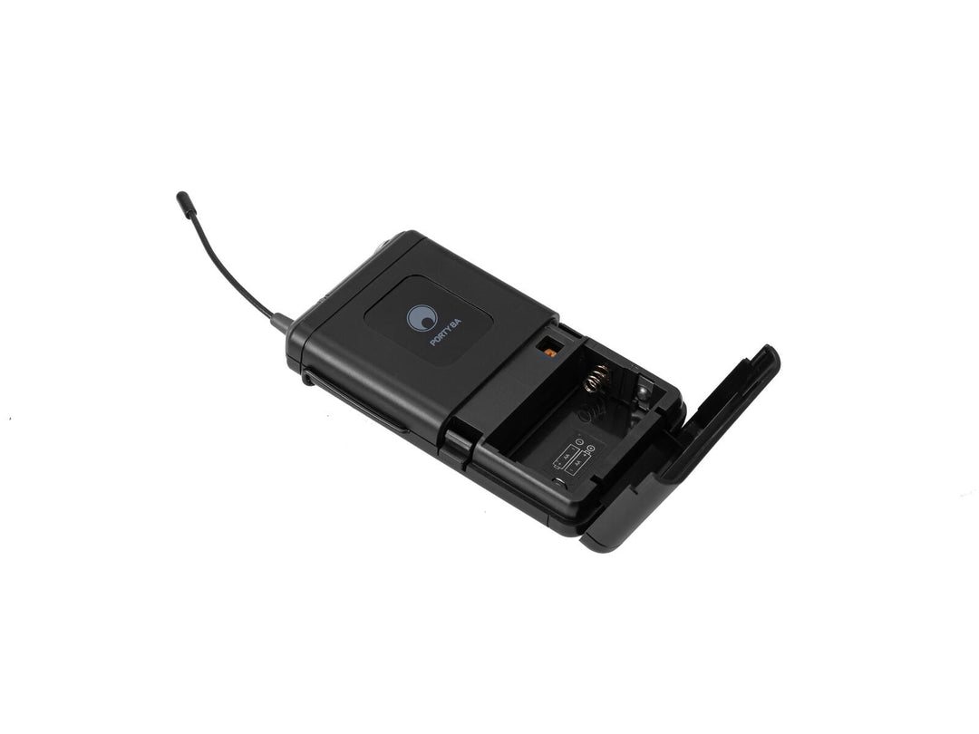 OMNITRONIC PORTY-8A émetteur de poche + microphone serre-tête 863.1MHz