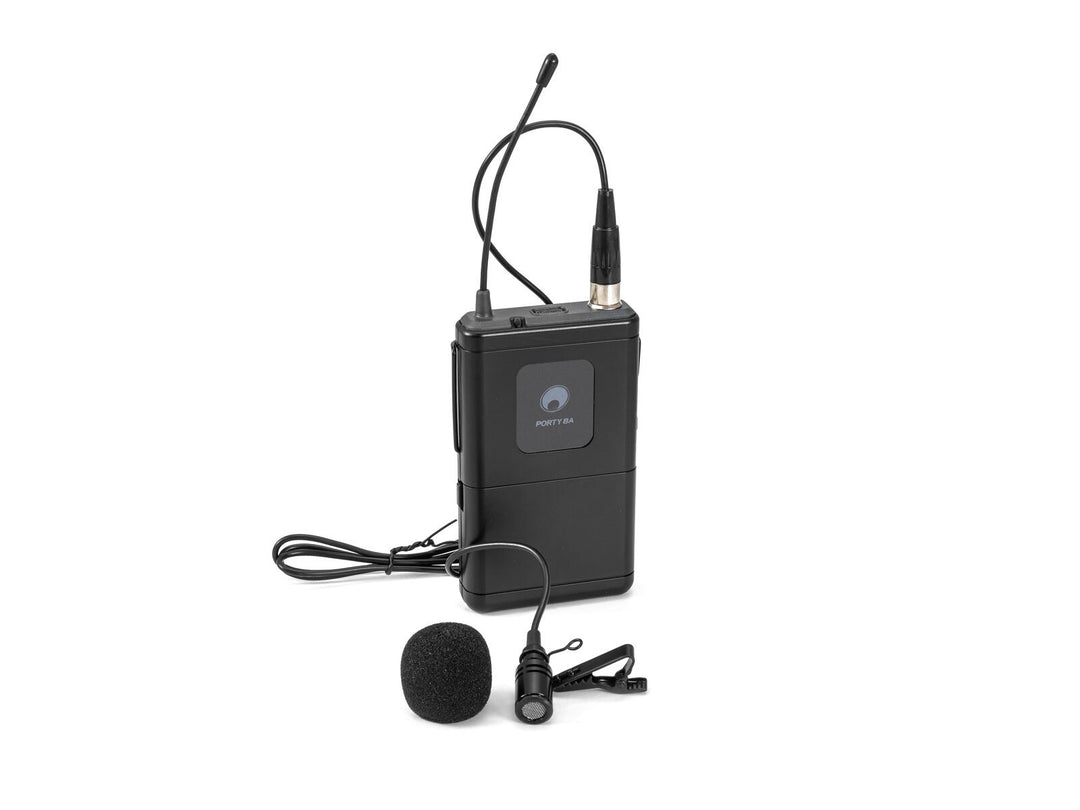 OMNITRONIC PORTY-8A Émetteur de poche + microphone lavalier 863.1 MHz