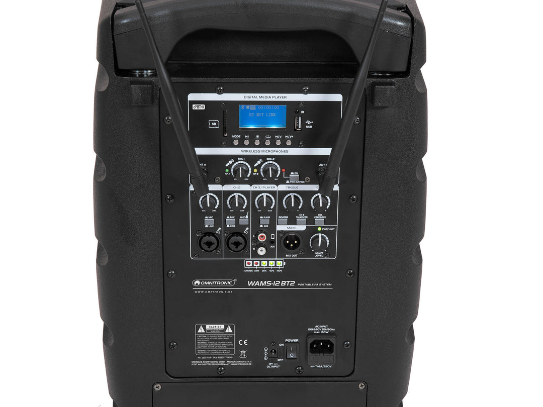 OMNITRONIC WAMS-12BT2 système PA sans fil