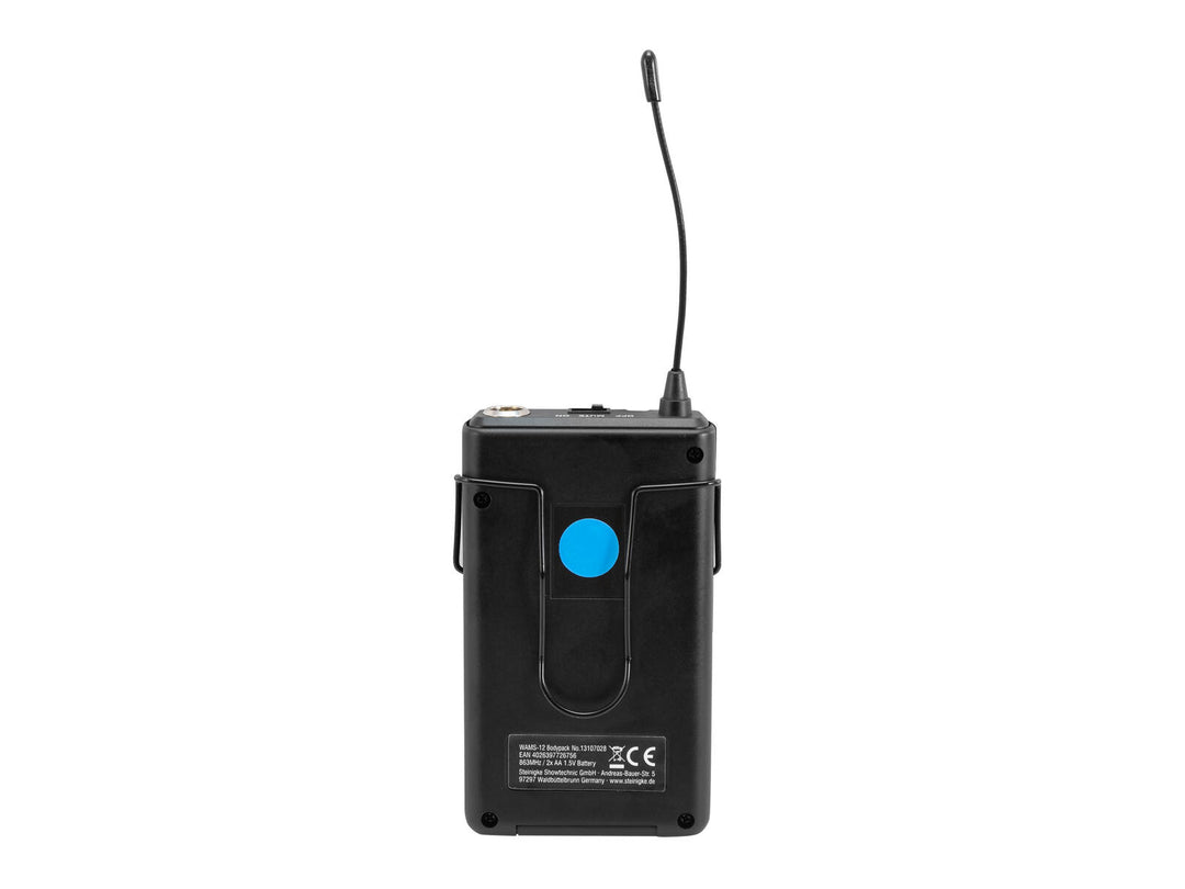 OMNITRONIC WAMS-12 émetteur de poche avec casque 863MHz