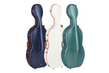 PURE GEWA violoncelle case Polycarbonate FUN - 4/4 (Bleu / Black)